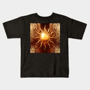 Sun Graphic Art Design Beautiful Zodiac Inspired Spiritual Design, face masks, Phone Cases, Apparel & Gifts Kids T-Shirt